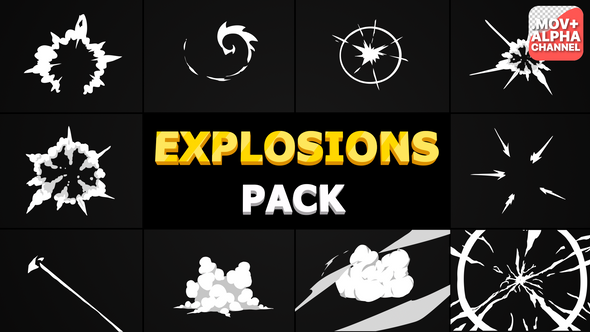 Explosions Pack | Motion Graphics