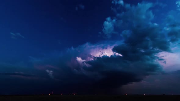 Spectacular Thunderstorm Lightning Strikes Dark Night (8)