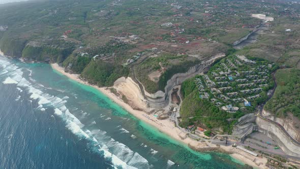 Small Resort Bungalows Complex Located on Steep Ocean Coast alt