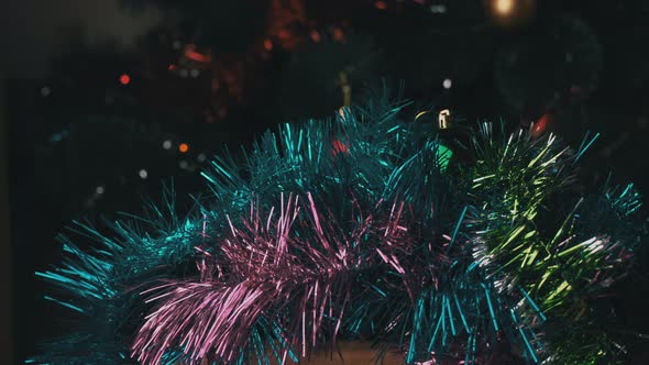 New Year's Toys Fall on Shiny Tinsel alt