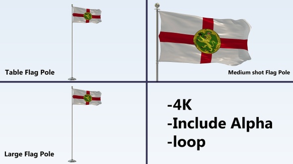 Alderney Flag Pole Pack 4k-Loop alt