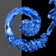 Radial Crystal Blue Water Flow 4K - VideoHive Item for Sale