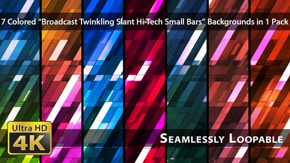 Broadcast Twinkling Slant Hi-Tech Small Bars - Pack 02