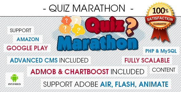 Quiz Marathon Trivia With CMS - Android - CodeCanyon Item for Sale