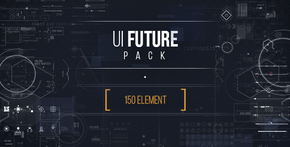 UI FUTURE PACK Footage Pack/ Ultimate Interface Screens/ Icons/ Target/ Grid/ Sci-fi and Technology