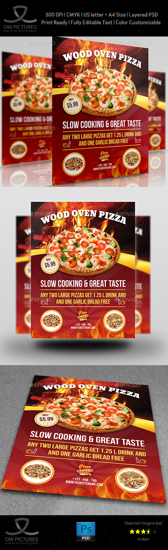 Pizza Restaurant Flyer Vol.2