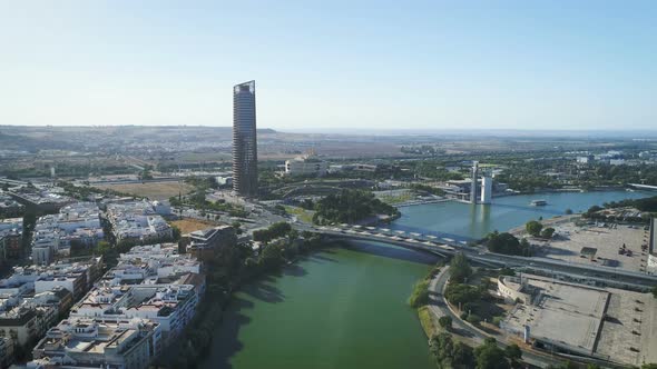 Aerial View Of Modern City Landscape
