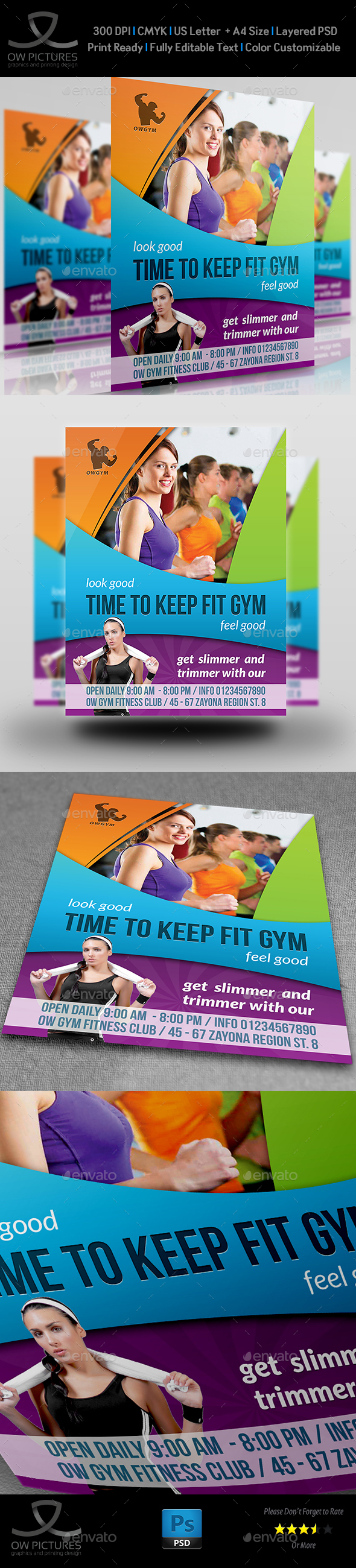 Fitness - GYM Flyer Template Vol.3