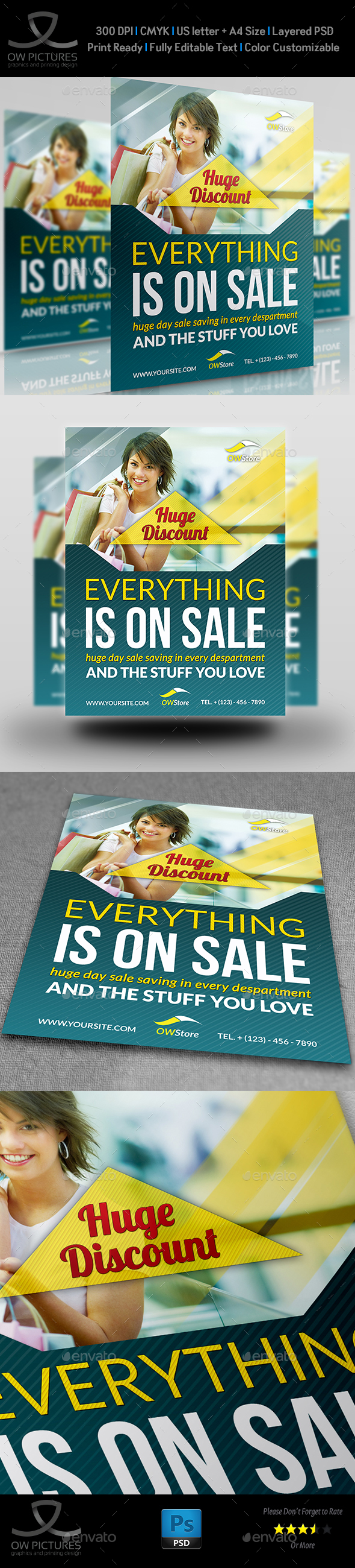 Shop Market Flyer Template Vol.2 Shop Market Flyer Template Vol.2