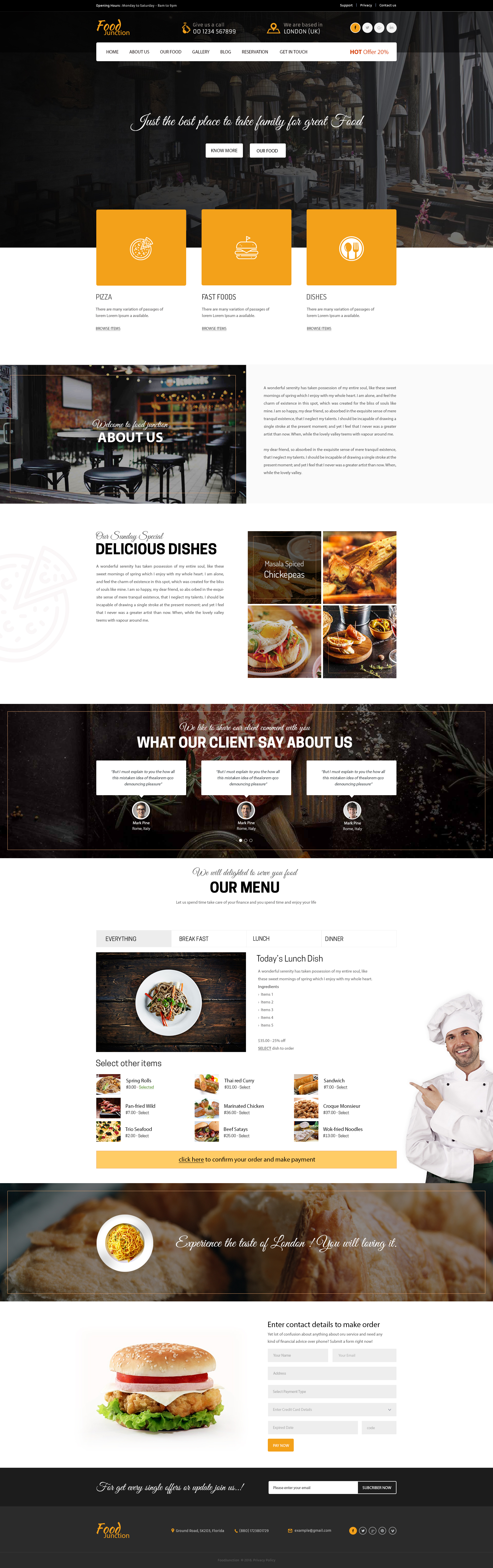 FoodJunction - Restaurant PSD Template by alpsdesign | ThemeForest