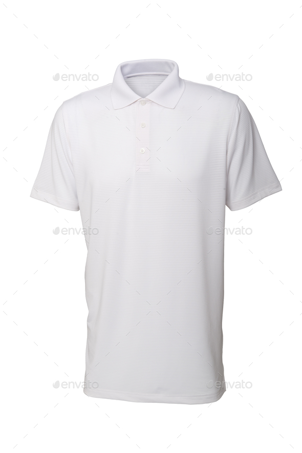 White tee shirt for man or woman isolated
