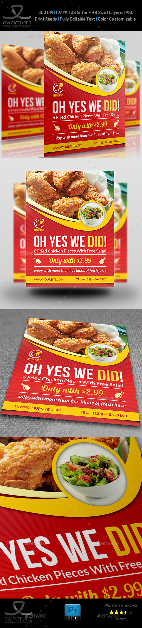 Restaurant Flyer Template Vol.8