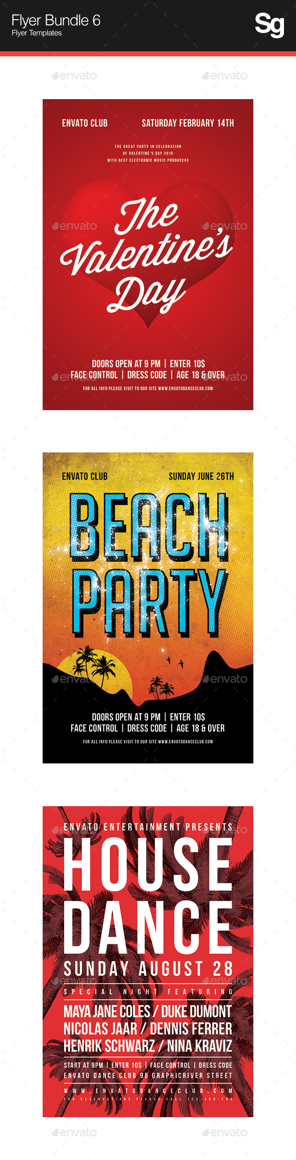 Flyer Bundle 6 - Clubs & Parties Events