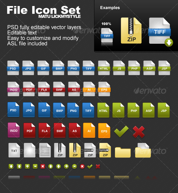 File Icon Set - Web Icons