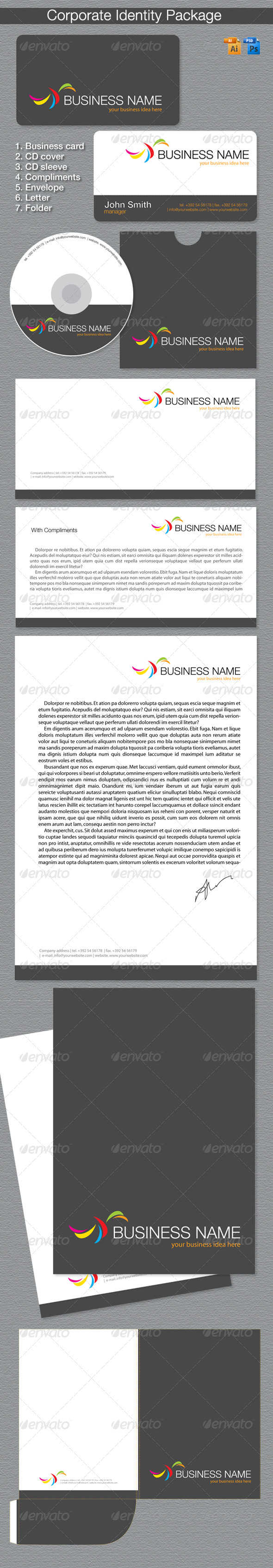 Corporate Identity Package - Stationery Print Templates
