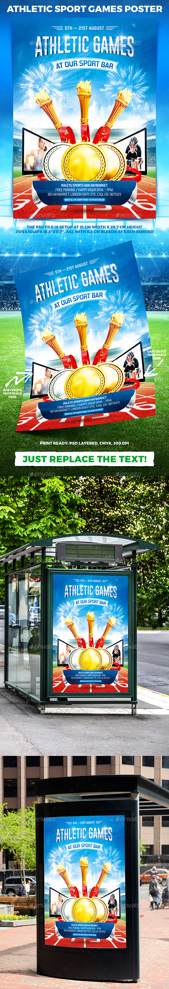 Athletic Games Poster - Sports Events