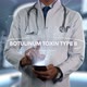 Botulinum Toxin Type B Male Doctor Hologram Medicine Ingrident - VideoHive Item for Sale