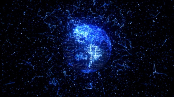 Digital Network Data Activity Planet
