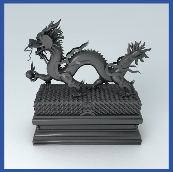 Dragon Statue - 3Docean 17505977