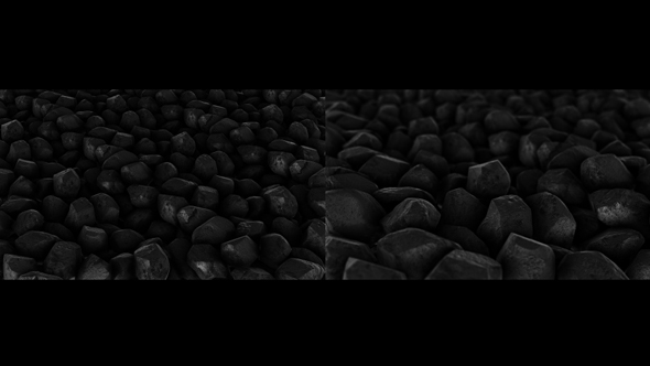Pile Of Black Rocks