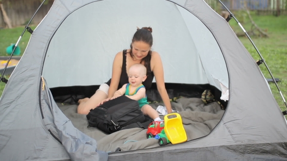 Mother And Beautiful Toddler