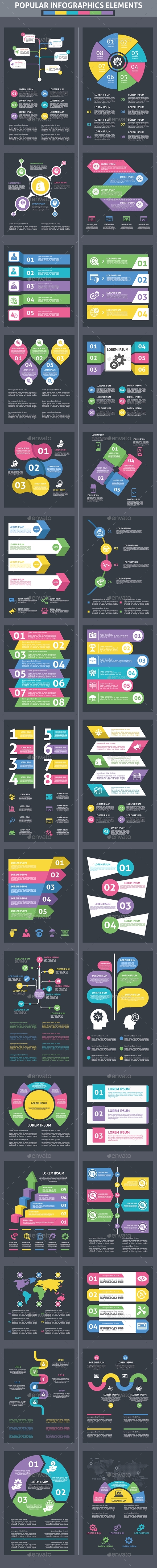Popular Infographics Elements - Infographics