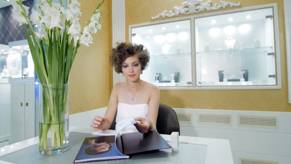 Beautiful Girl Posing For a Photograph - Backstage Of Photosession alt