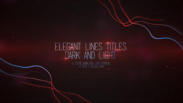 Elegant Lines Titles: - VideoHive 16386628
