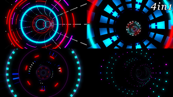 Blink Tunnel - VJ Loop Pack (4in1) alt