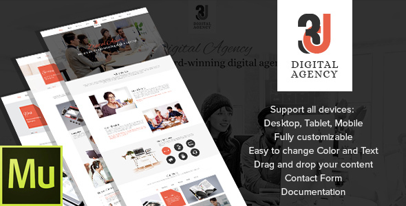 3D Digital Agency - ThemeForest 17514335