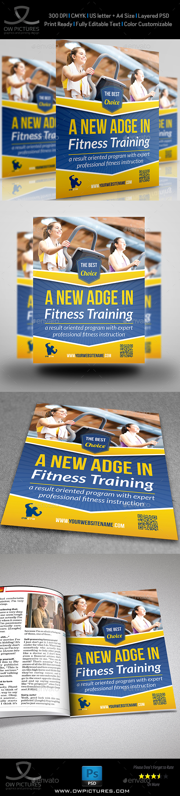 Fitness - GYM Flyer Template Vol.2