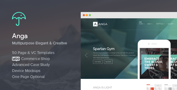 Anga - Multipurpose Elegant and Creative Theme - Creative WordPress
