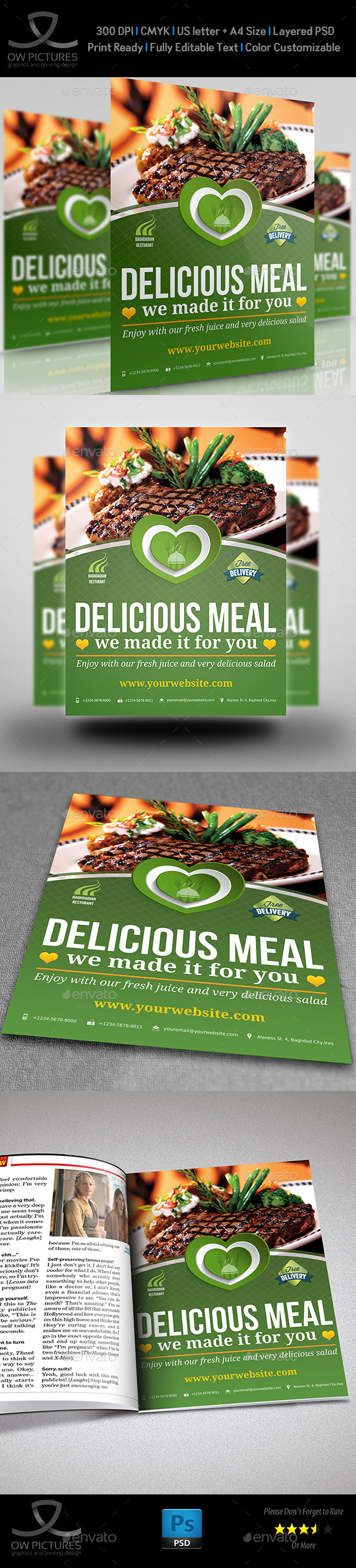 Restaurant Flyer Template Vol.5