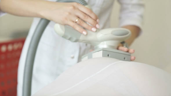 LPG Massage In The Beauty Center. Anti-cellulite Massage., Stock Footage