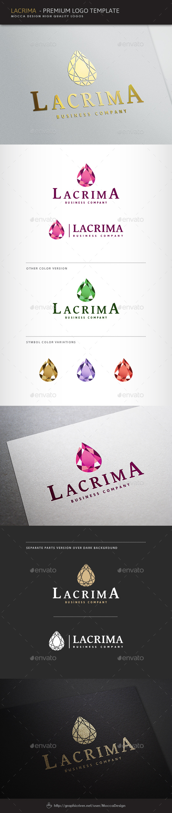 Lacrima Logo - Objects Logo Templates