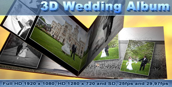 3D Wedding Photo Album
