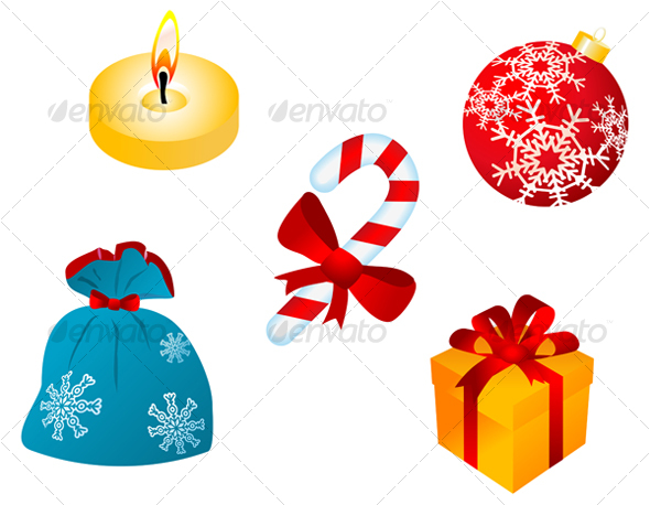 Christmas icons and symbols for design - Seasons/Holidays Conceptual
