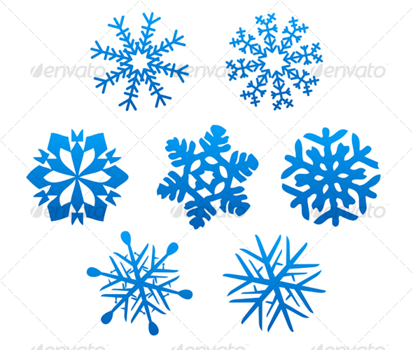 Set of snowflakes - Decorative Vectors