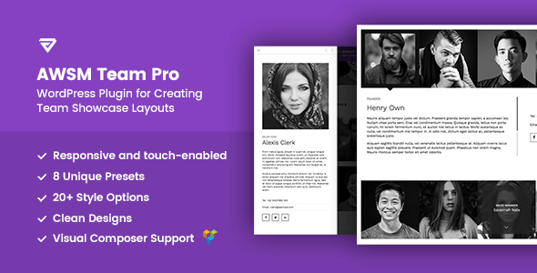 The Team Pro - Team Showcase WordPress Plugin - CodeCanyon Item for Sale