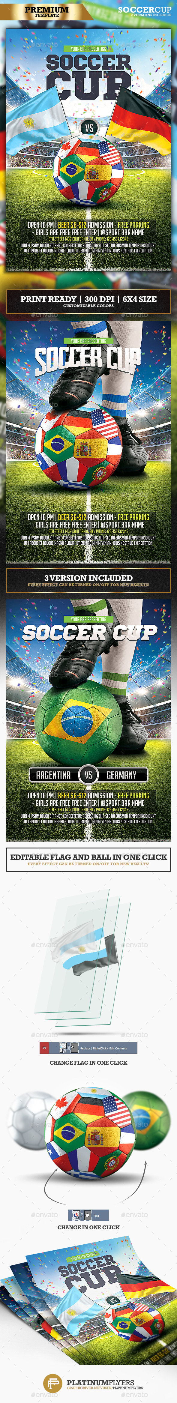 Soccer Cup Flyer - Print Templates