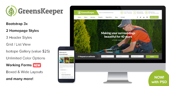 GreensKeeper - GardeningLandscaping - ThemeForest 15830865
