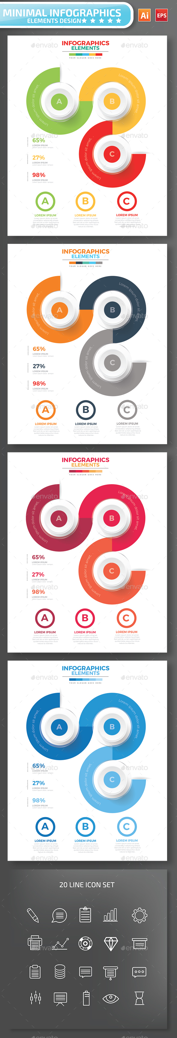 Minimal infographic Design