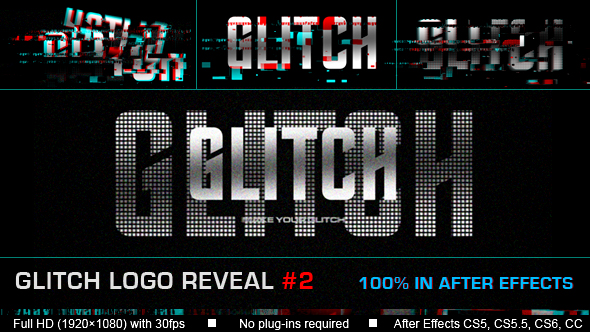 Glitch Logo reveal - VideoHive 17527988