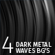 4 Dark Metal Waves Loopable Backgrounds - VideoHive Item for Sale