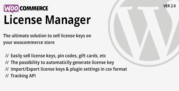 WooCommerce License Manager - CodeCanyon Item for Sale