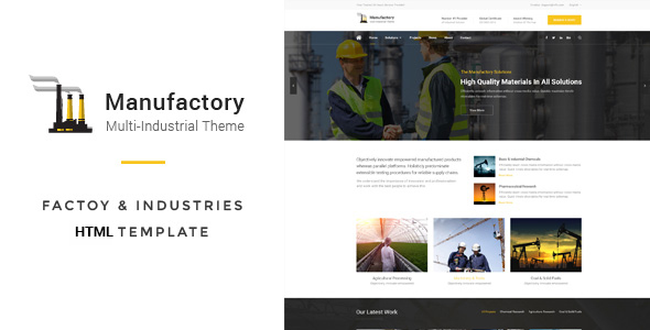 Manufactory: Multi-Industrial HTML - ThemeForest 16271104