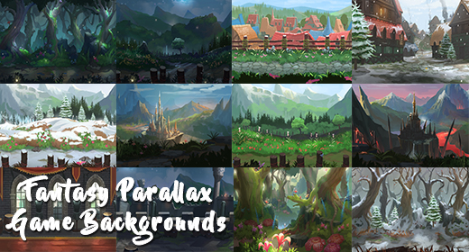 Fantasy Parallax Game Background Medieval Pack