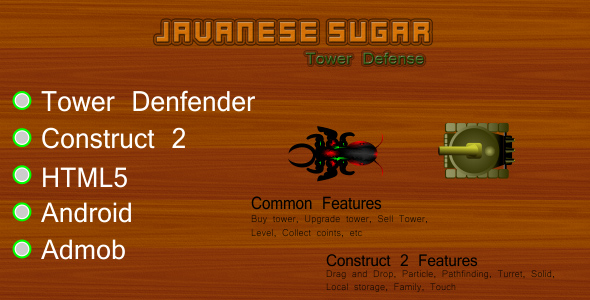 Javanese Sugar Tower Defense - CodeCanyon Item for Sale