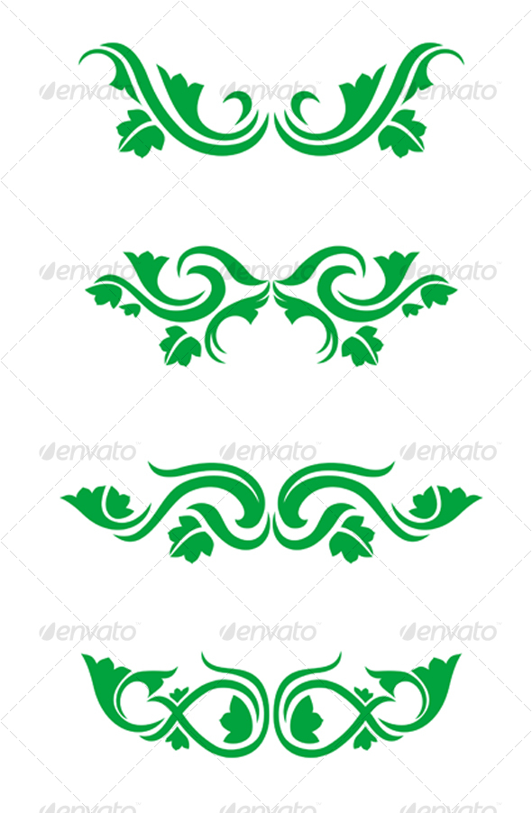 Floral decorations - Flourishes / Swirls Decorative