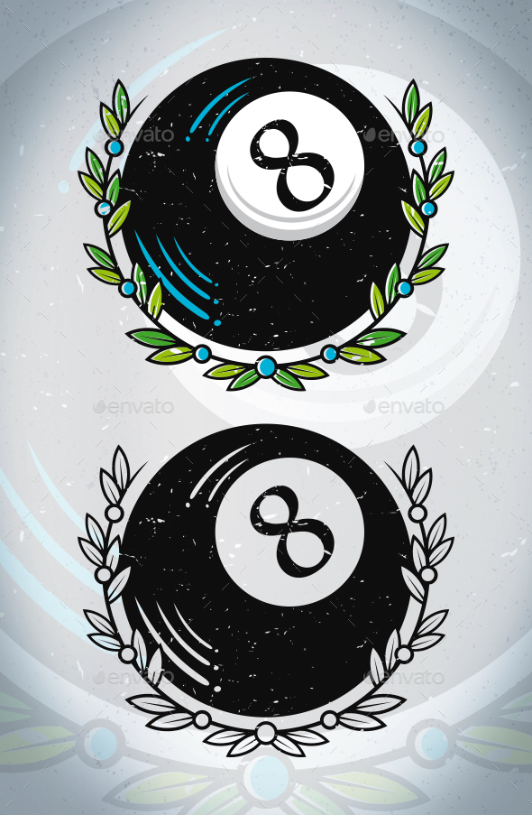 8 Ball Tattoo Vector by BossTwinsMusic | GraphicRiver